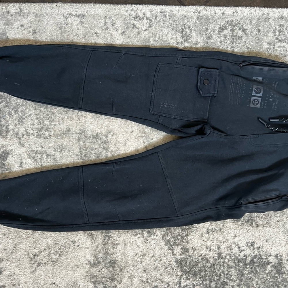 black zara sweat pants